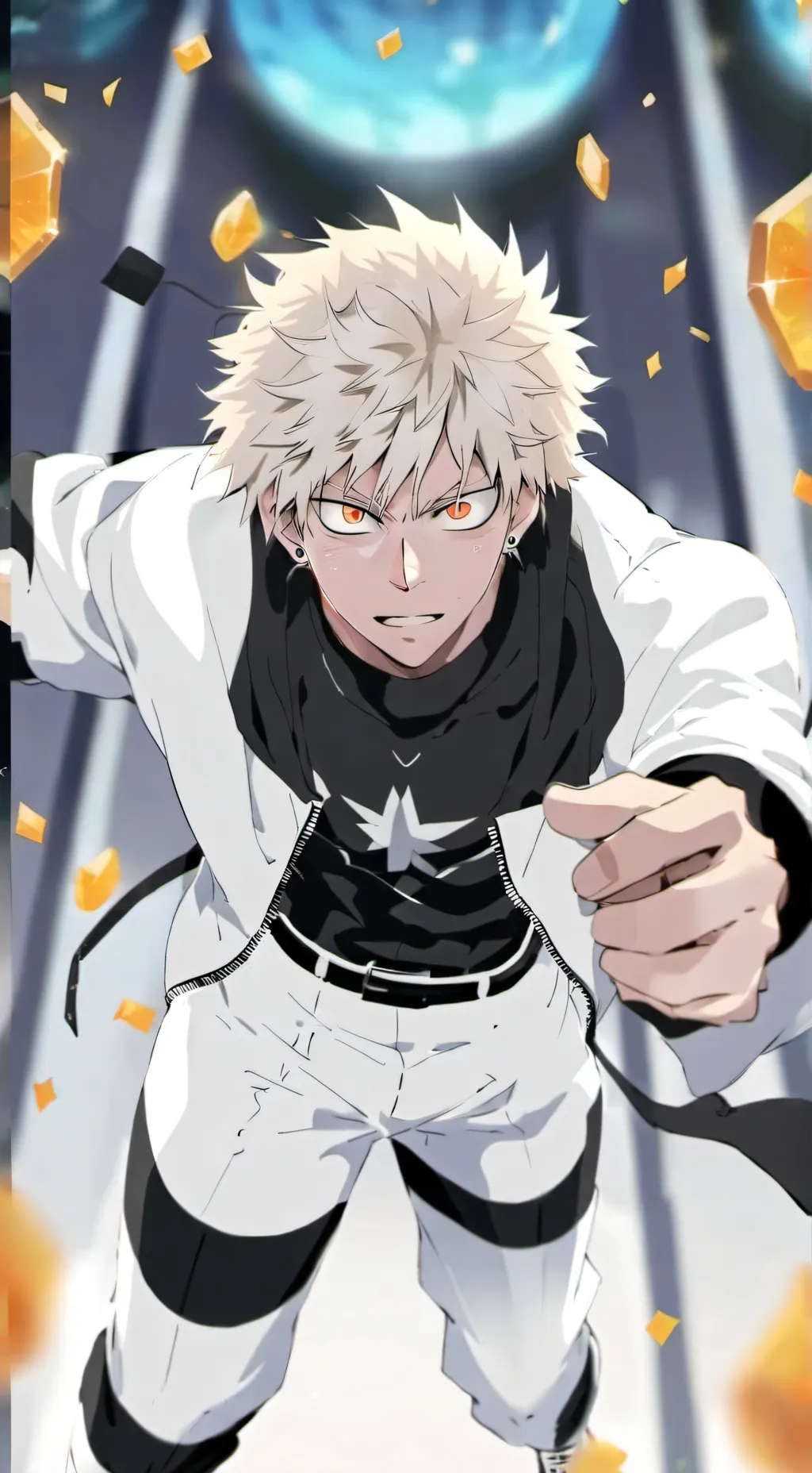 ai character: Katsuki Bakugo  background