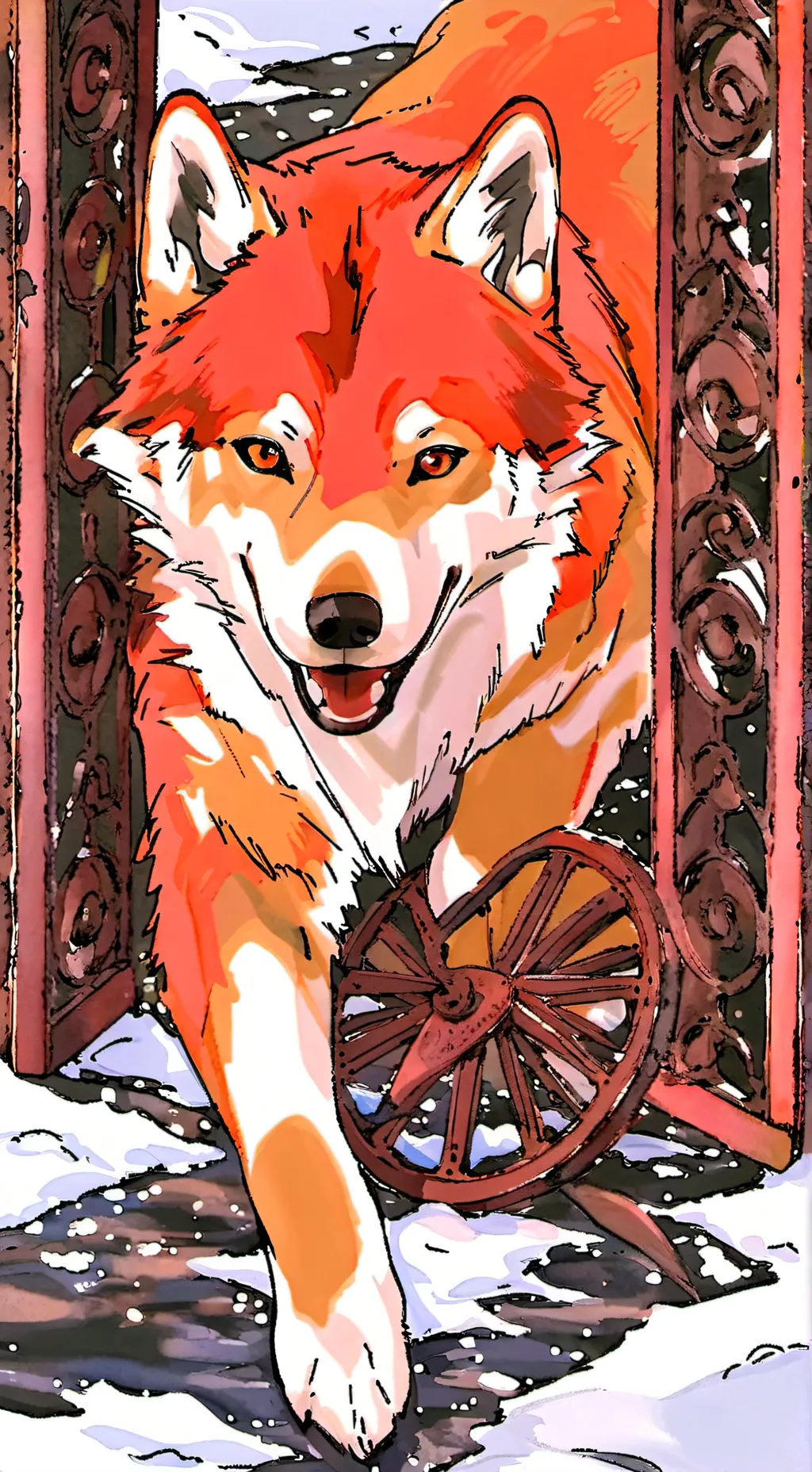 ai character: Heavens Gate Dog background