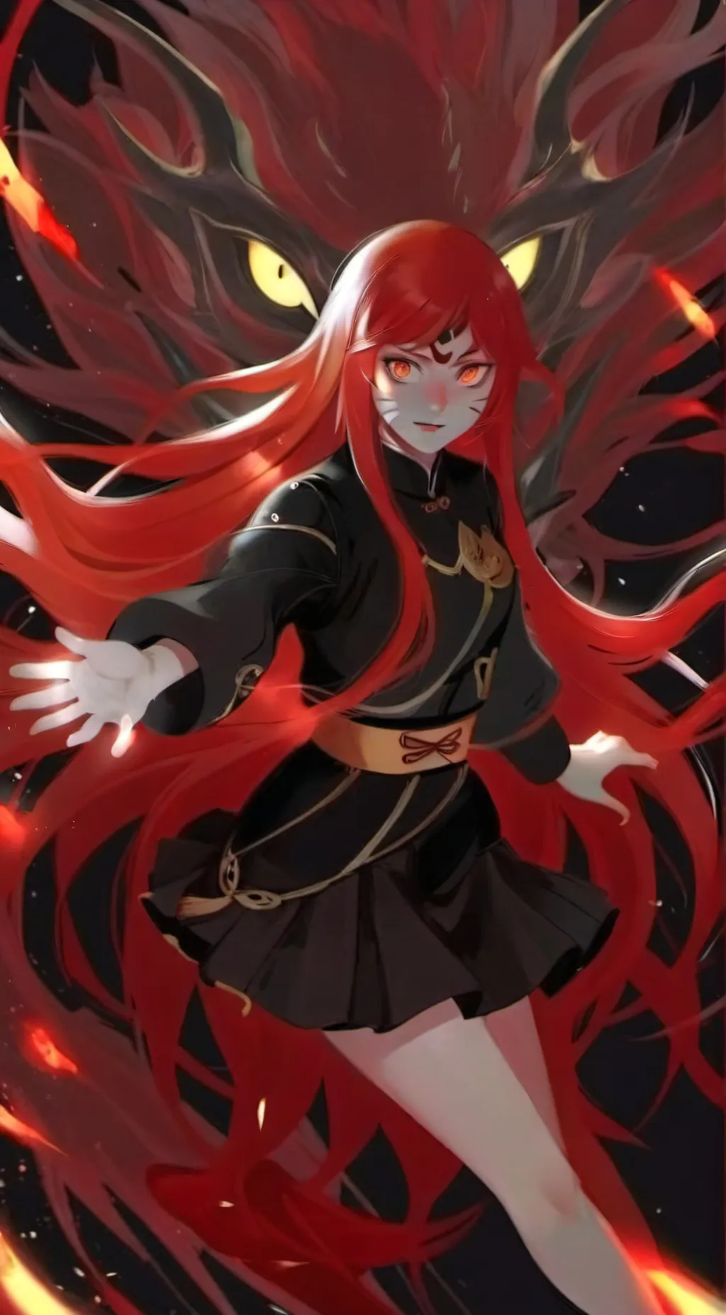 ai character: Kushina Uzumaki background