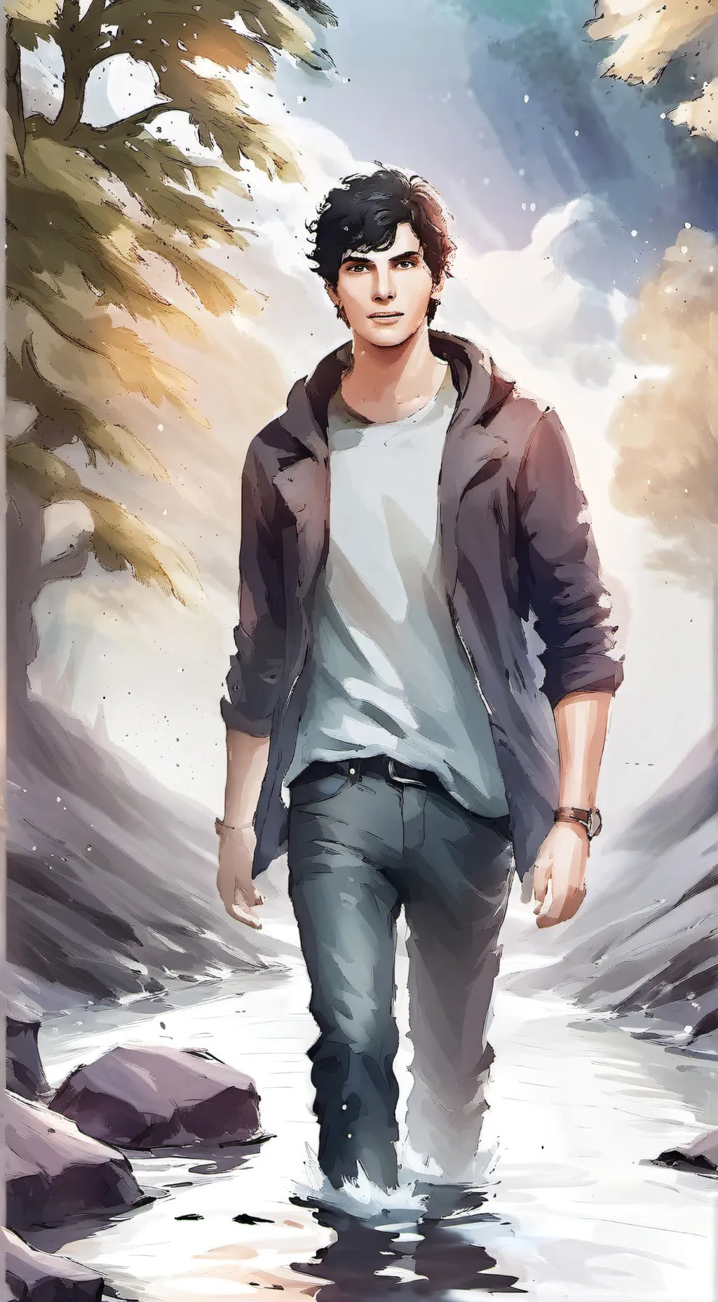 ai character: Percy Jackson!!! background