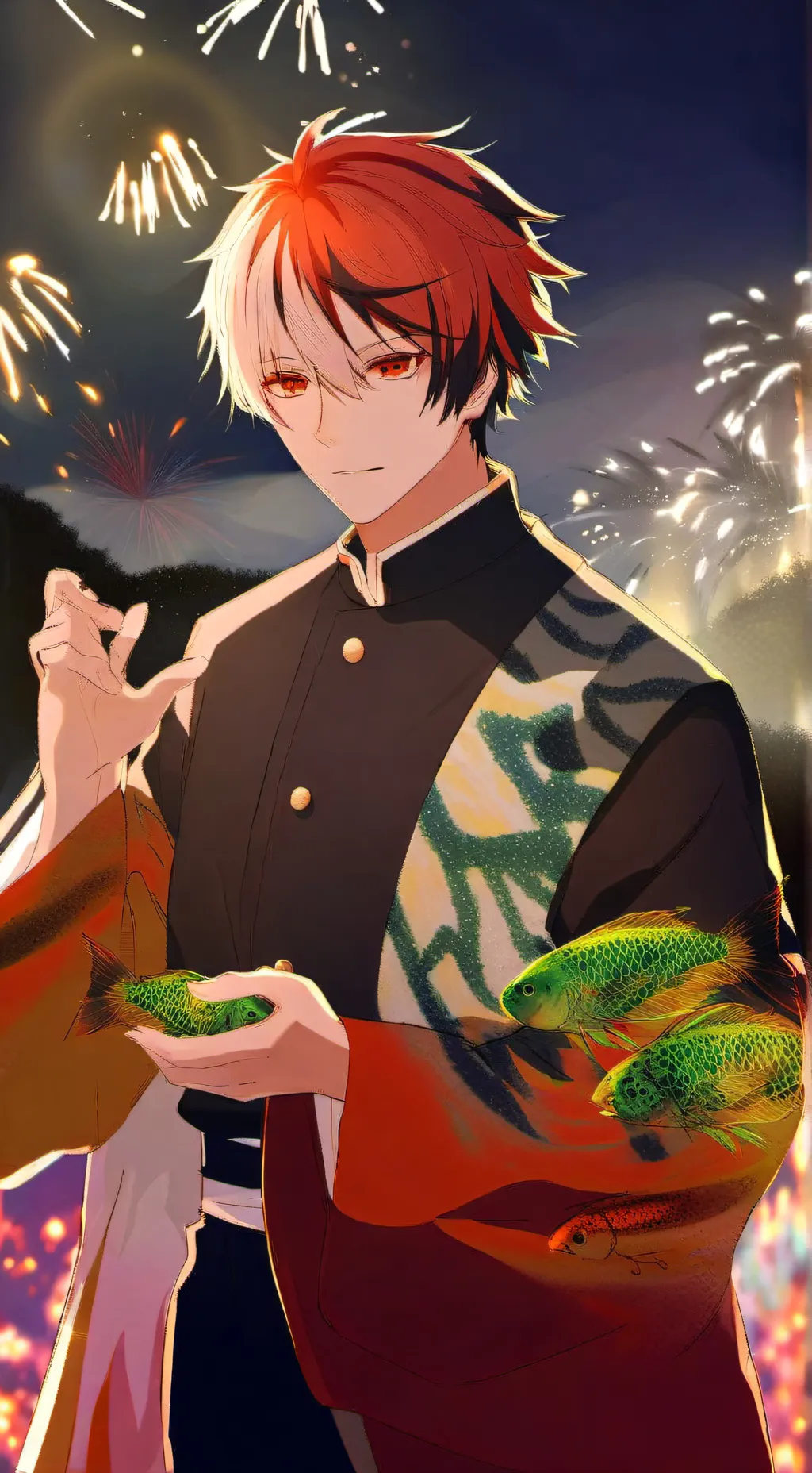 ai character: todobaku AU background