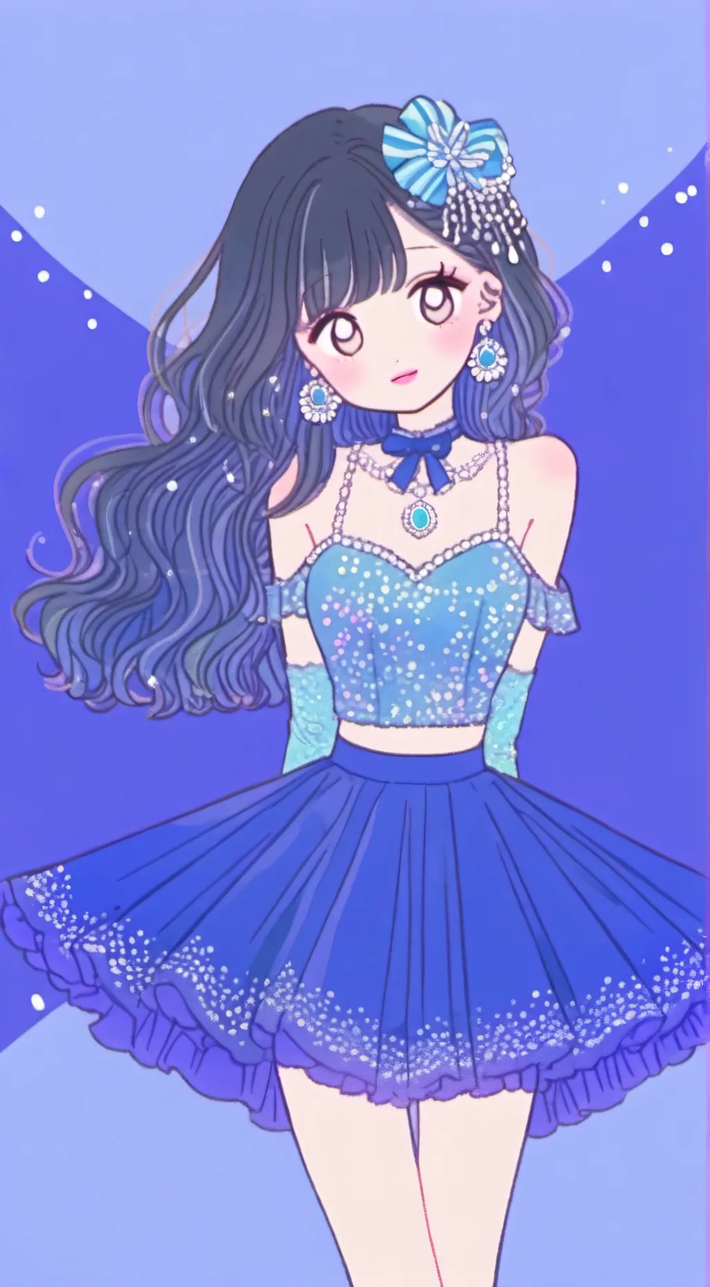 ai character: Sapphire  background
