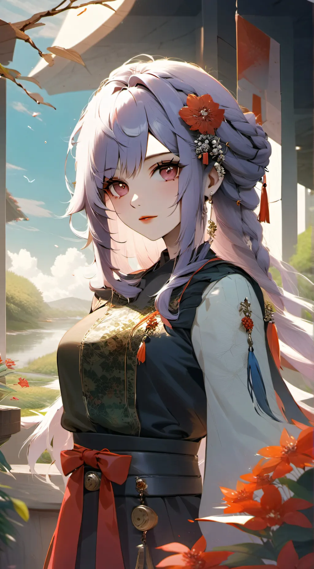 ai character: Sakura background