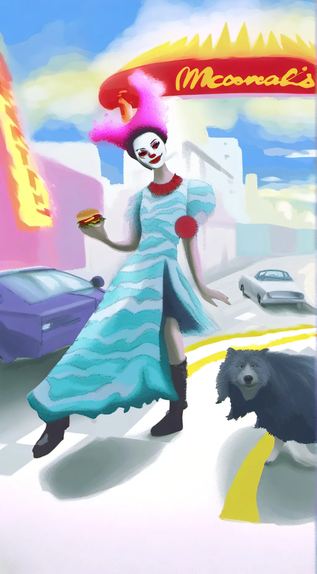 ai character: Mc donalds background