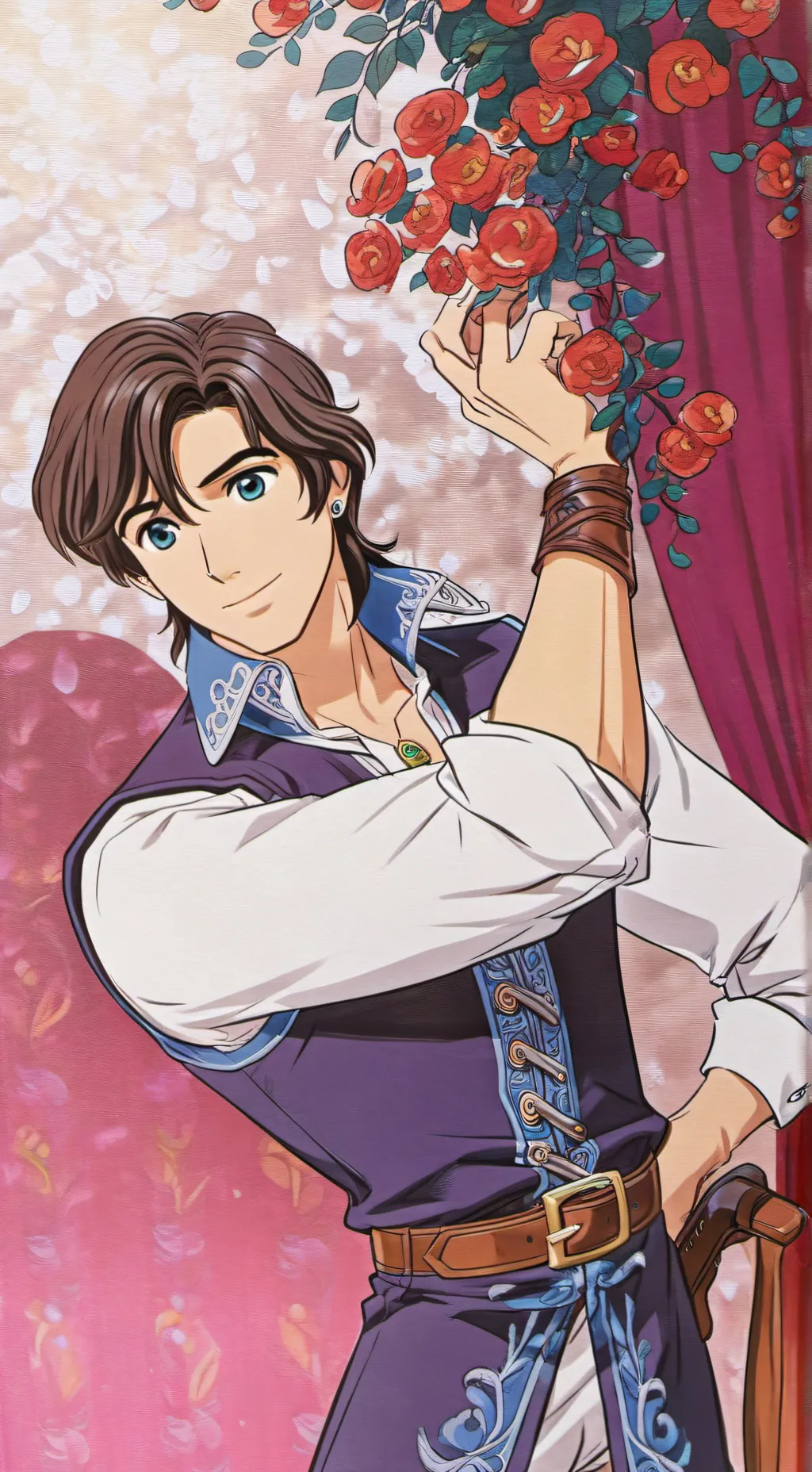 ai character: Flynn Rider background