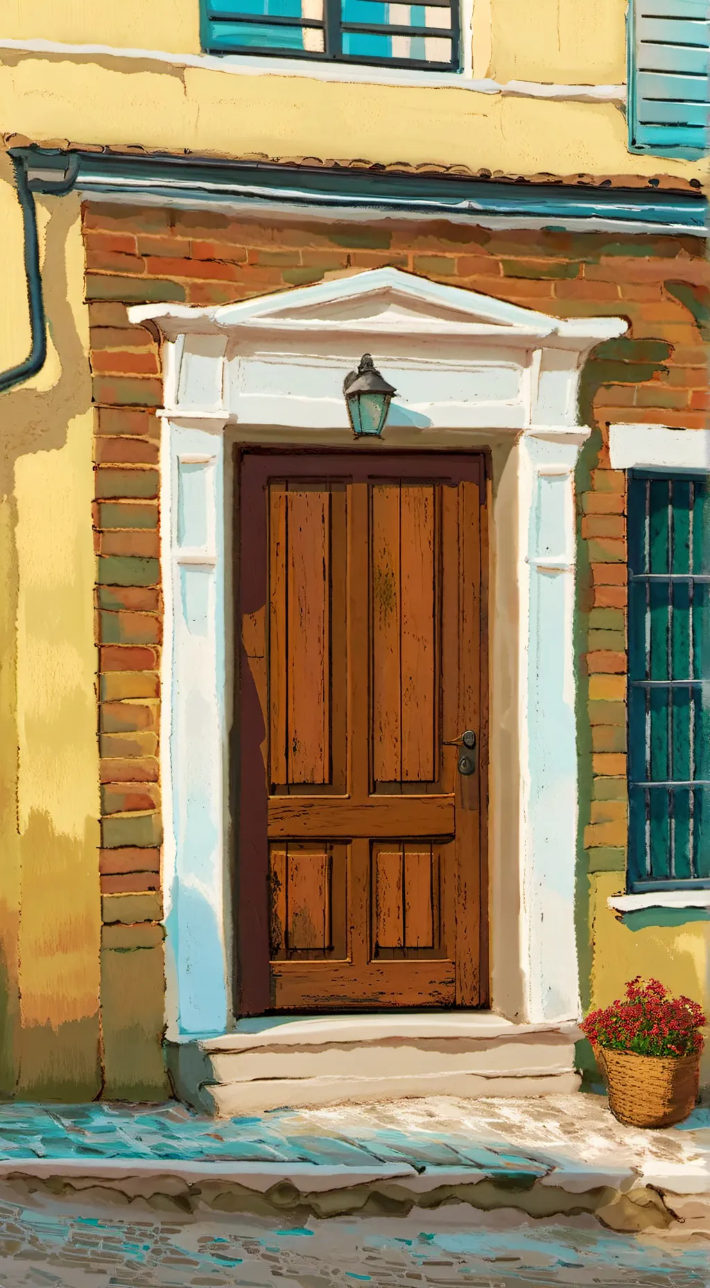 ai character: Ds in doors background