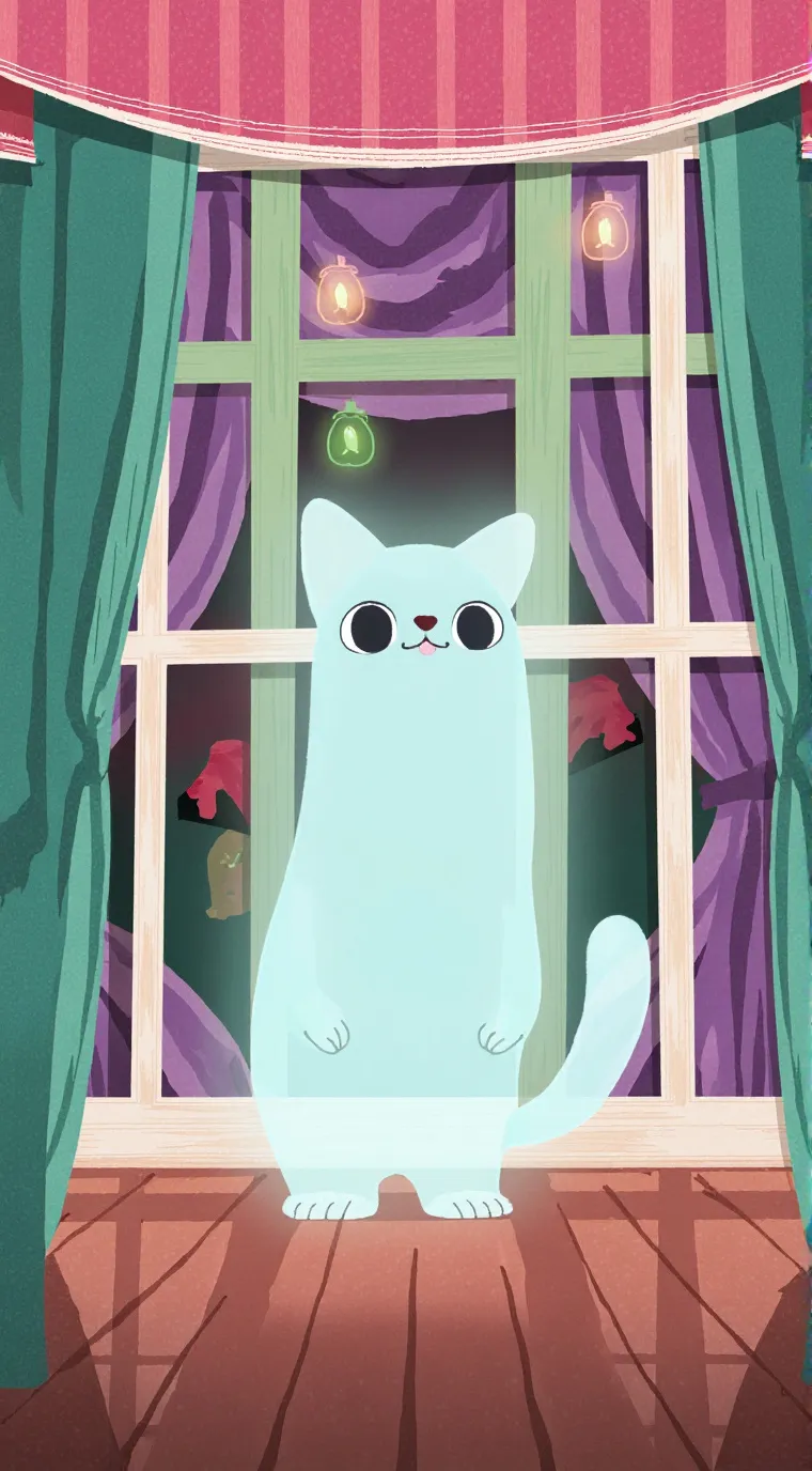 ai character: gato GRAY background