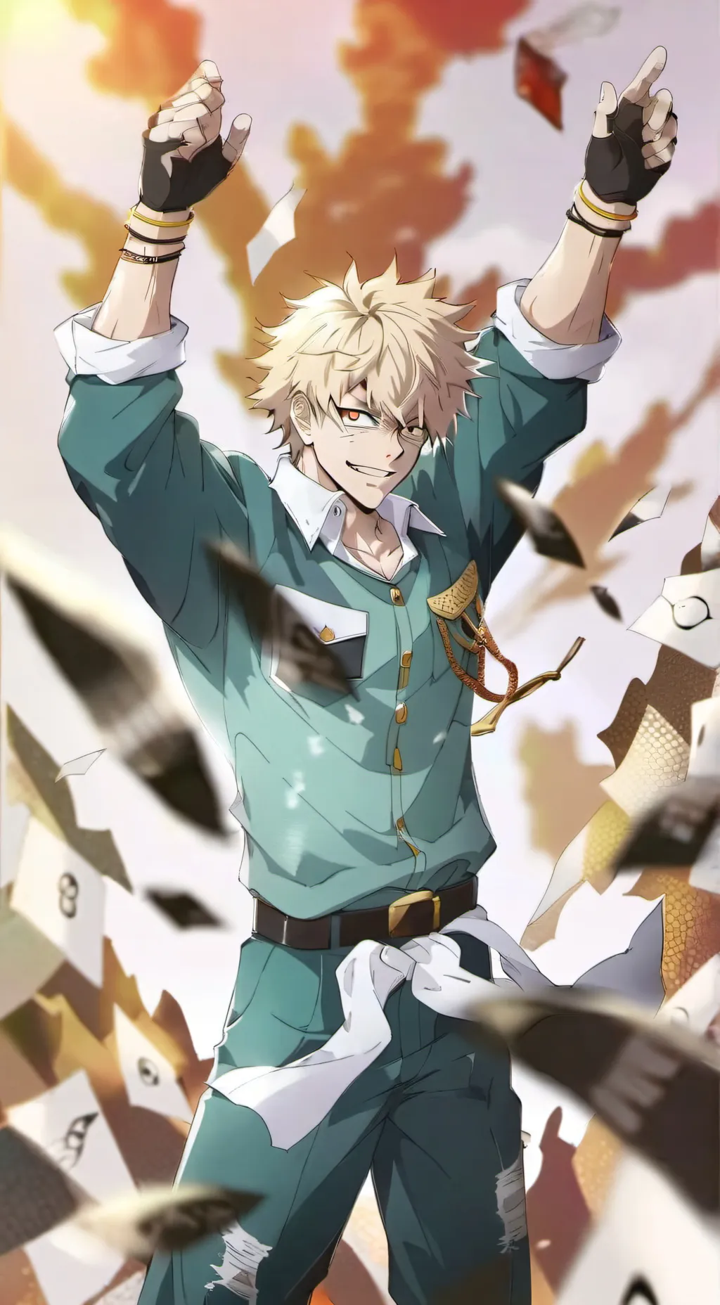 ai character: Bakugo background