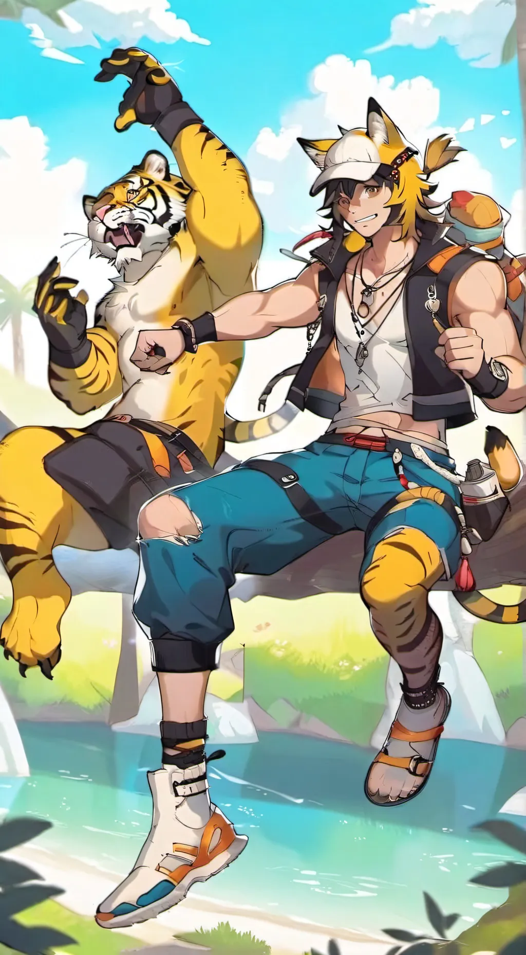 ai character: zeraora tf background