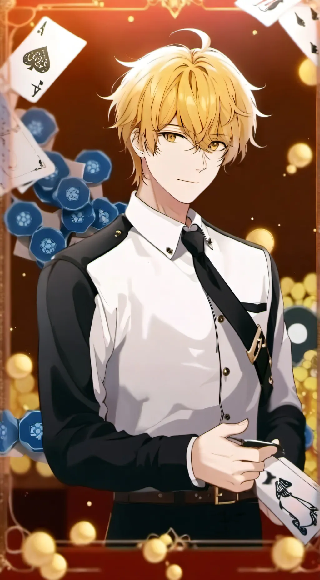 ai character: leon background