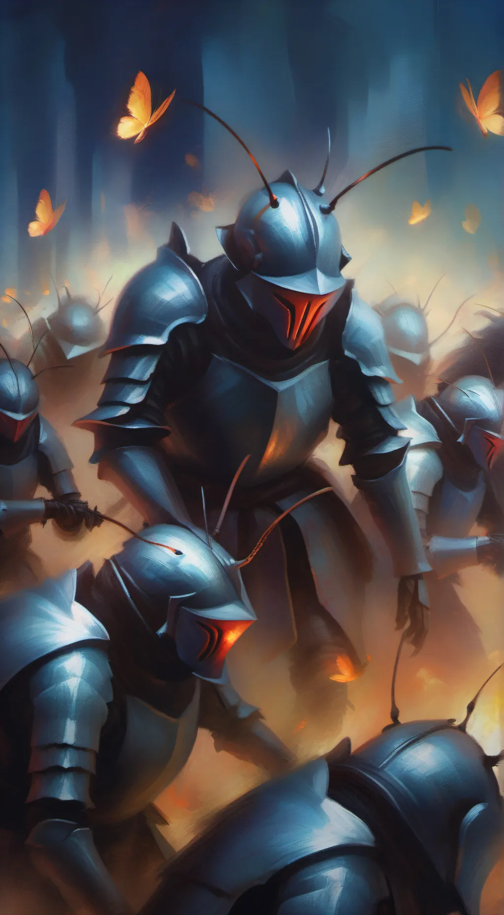ai character: Bug army background
