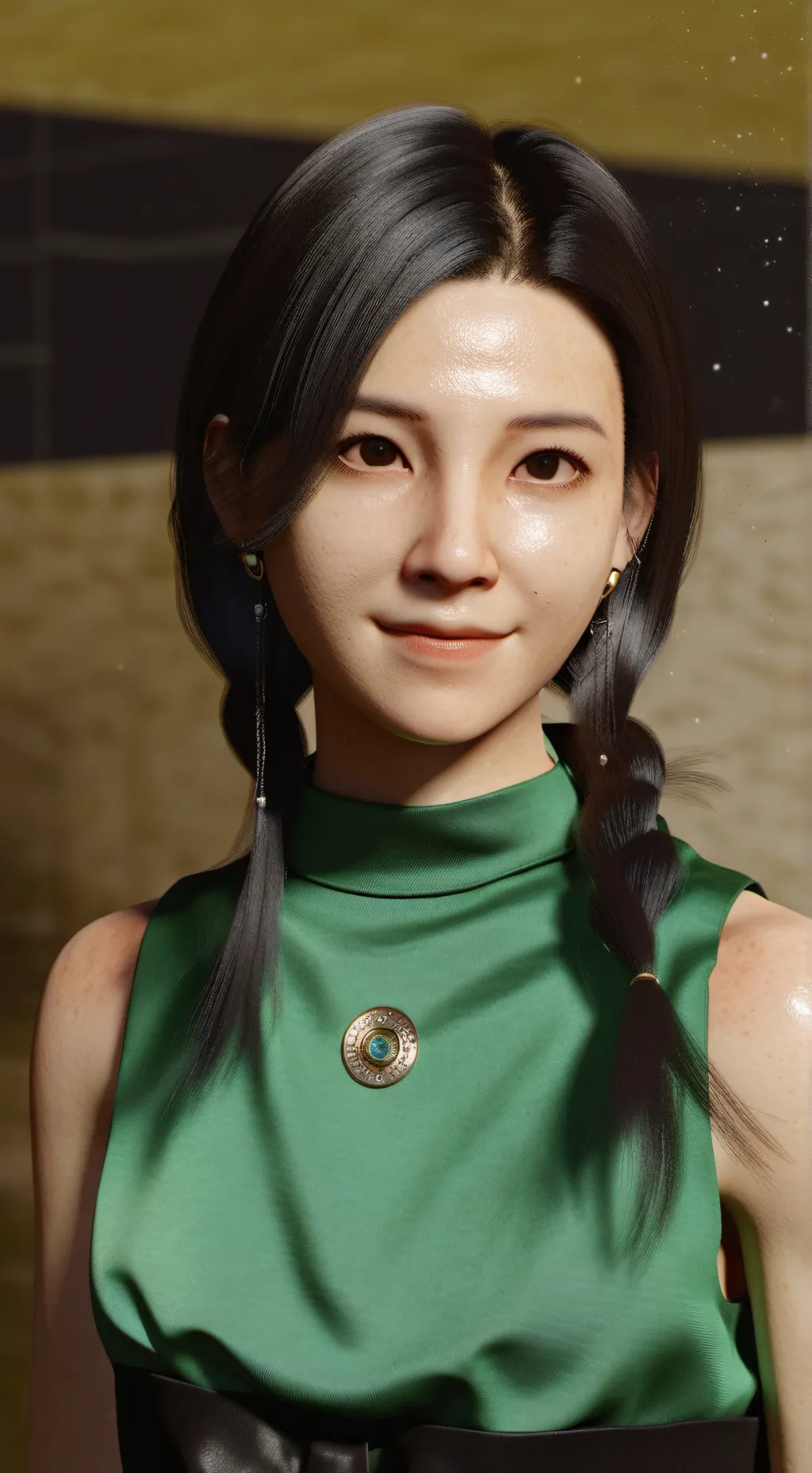 ai character: Tr x Squid games background