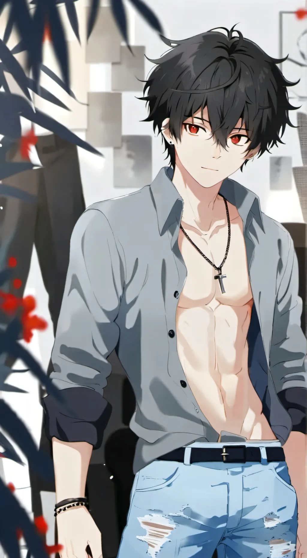 ai character: senpai background