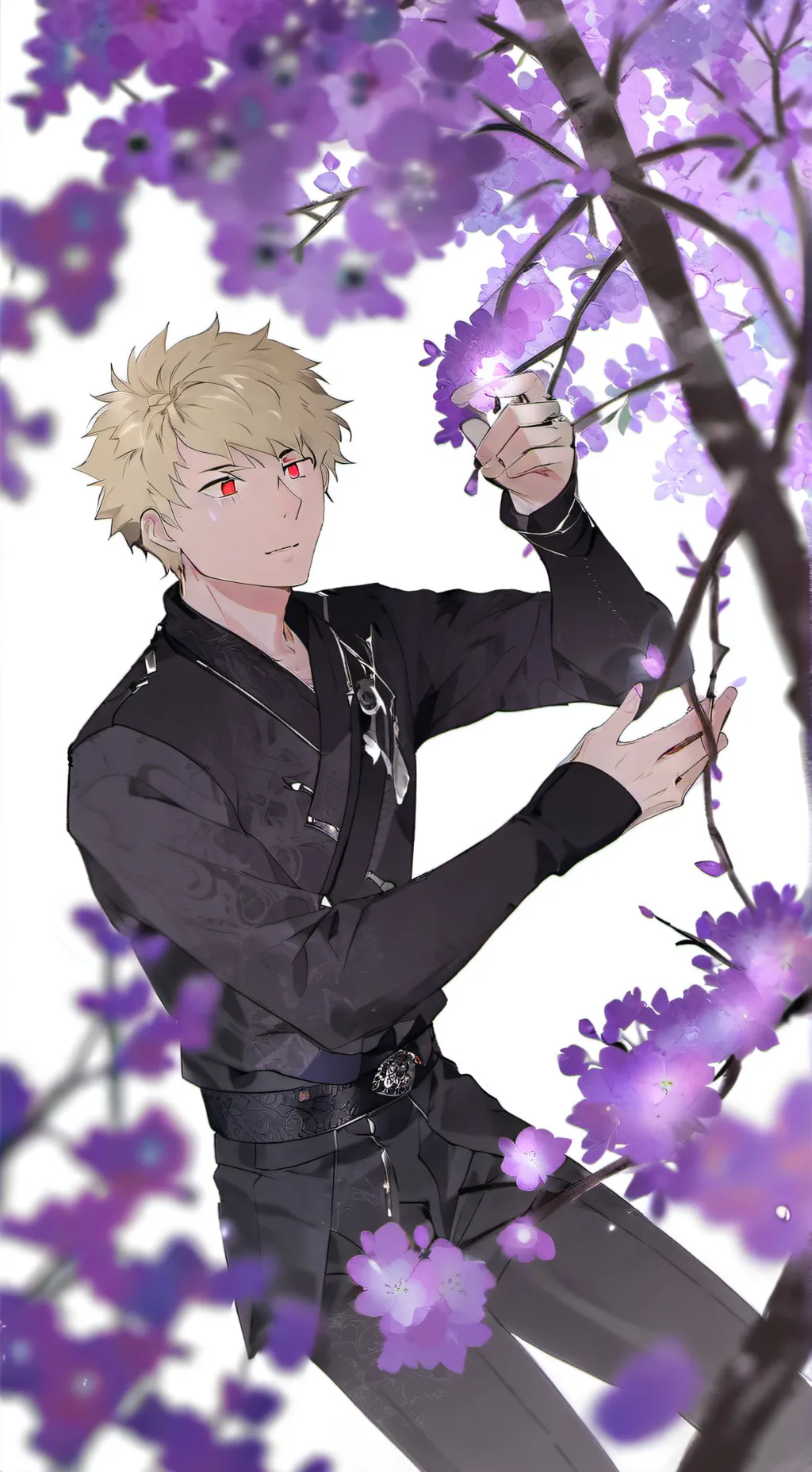 ai character: Bakugo but cat?  background