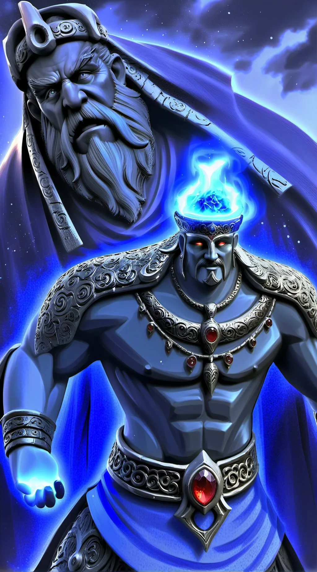 ai character: Genie ￼ background