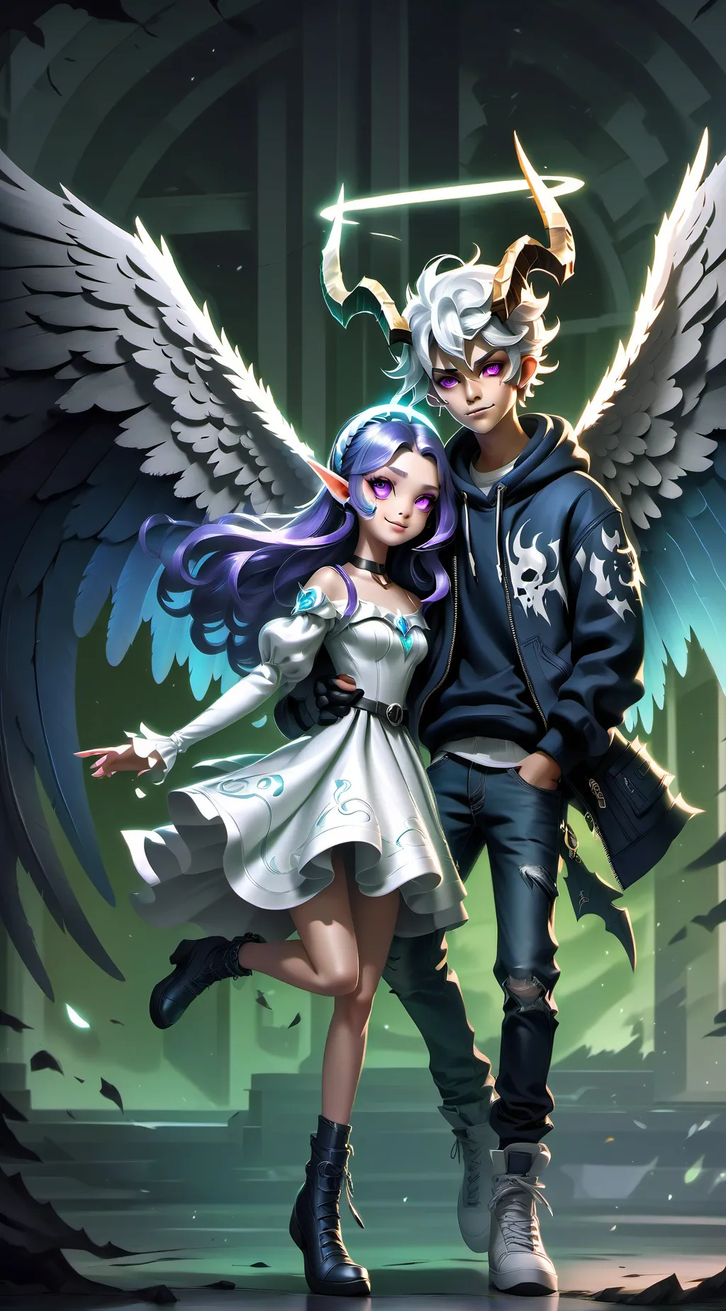 ai character: forbidden Love  background