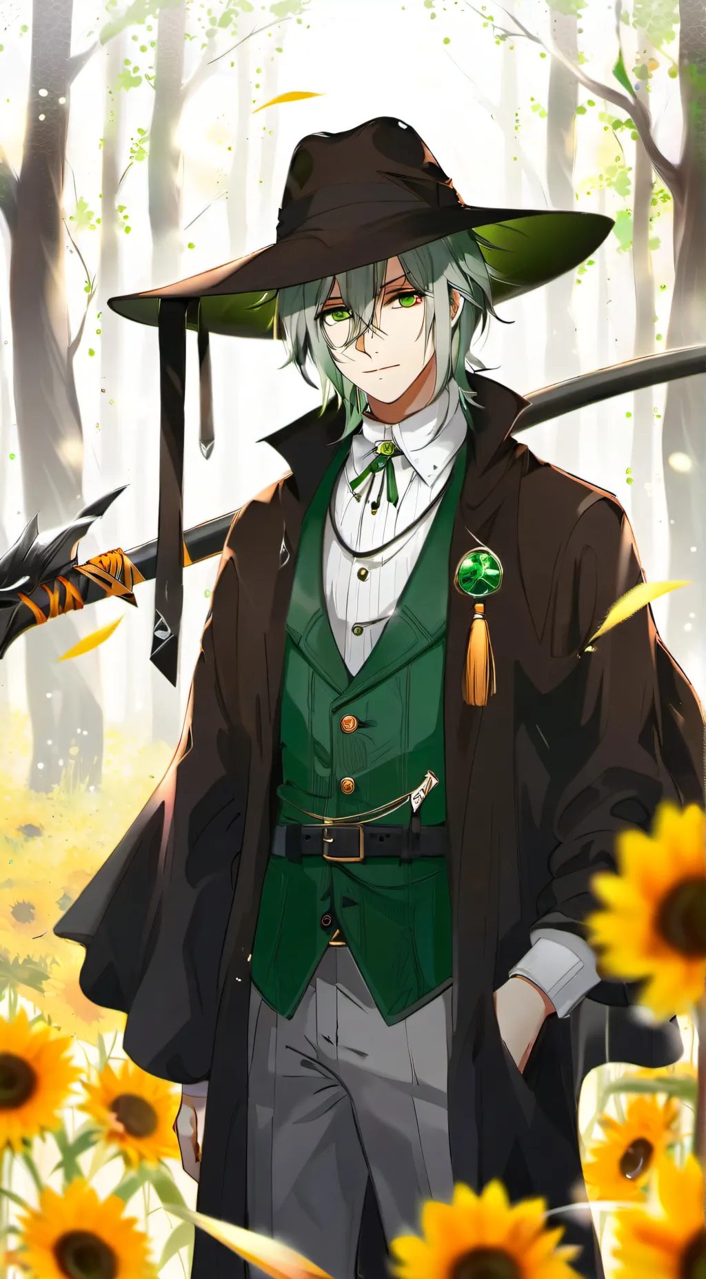 ai character: scarecrow  background