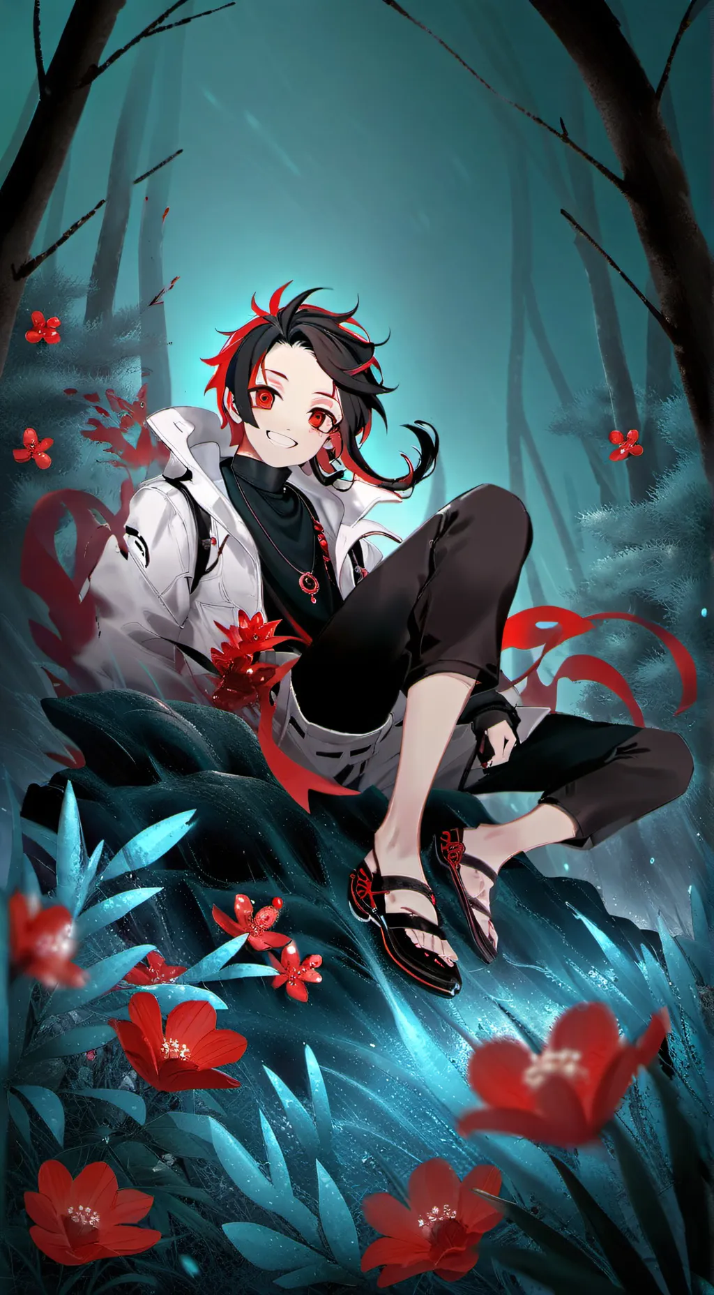 ai character: Demon slayer background