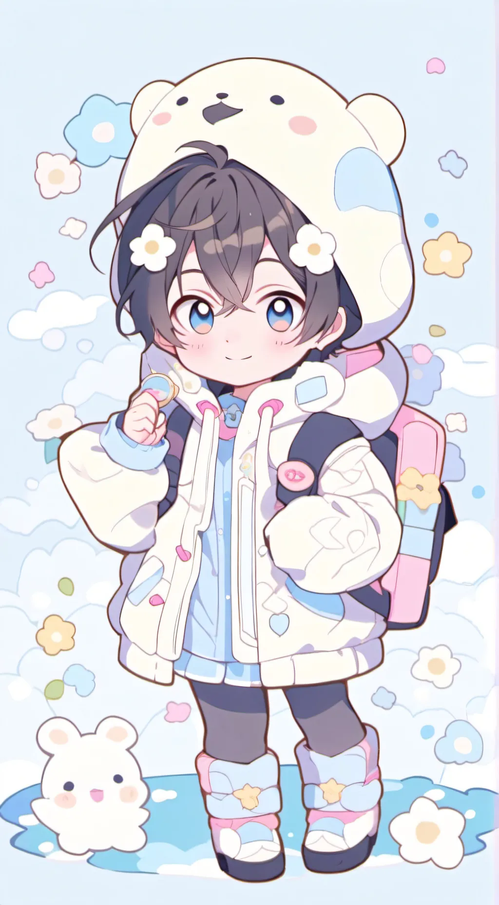 ai character: Sunoo+boss! background