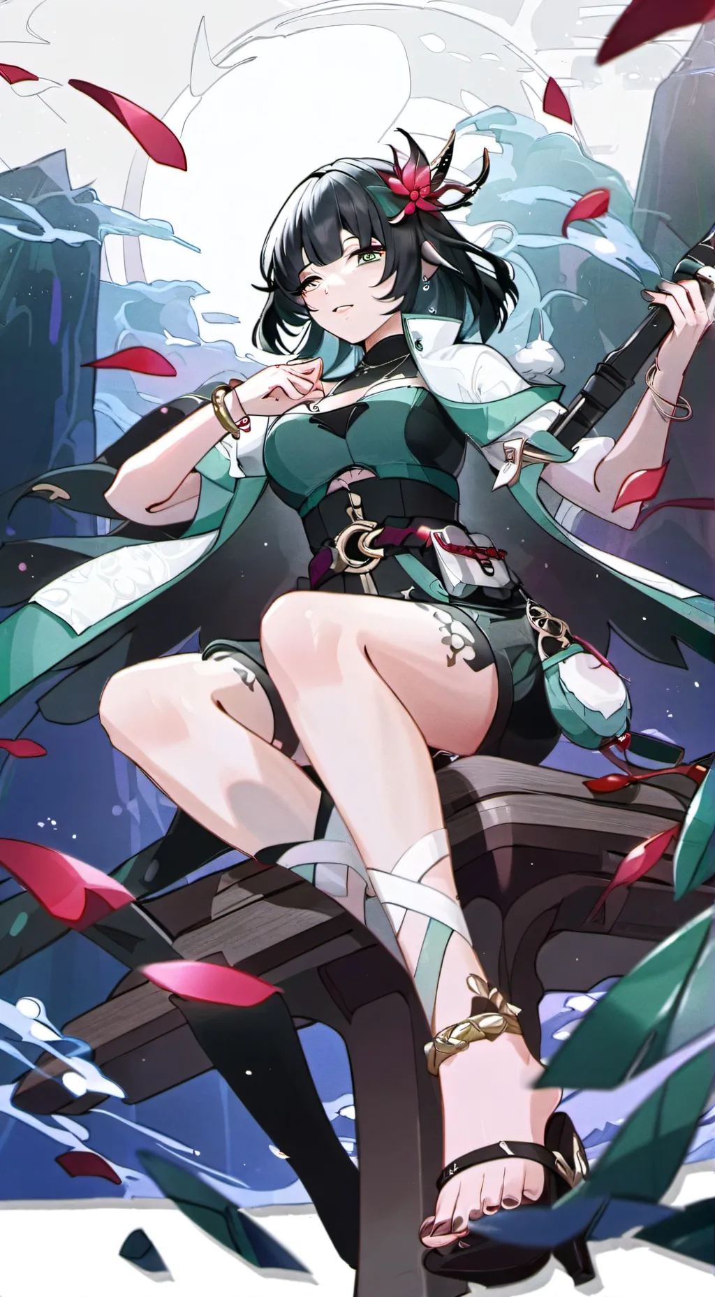 ai character: zenless zone zero  background