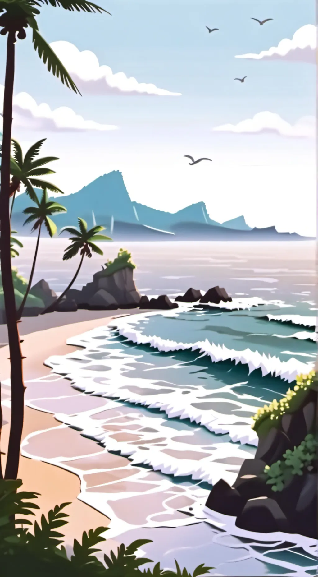 ai character: chill and talk background