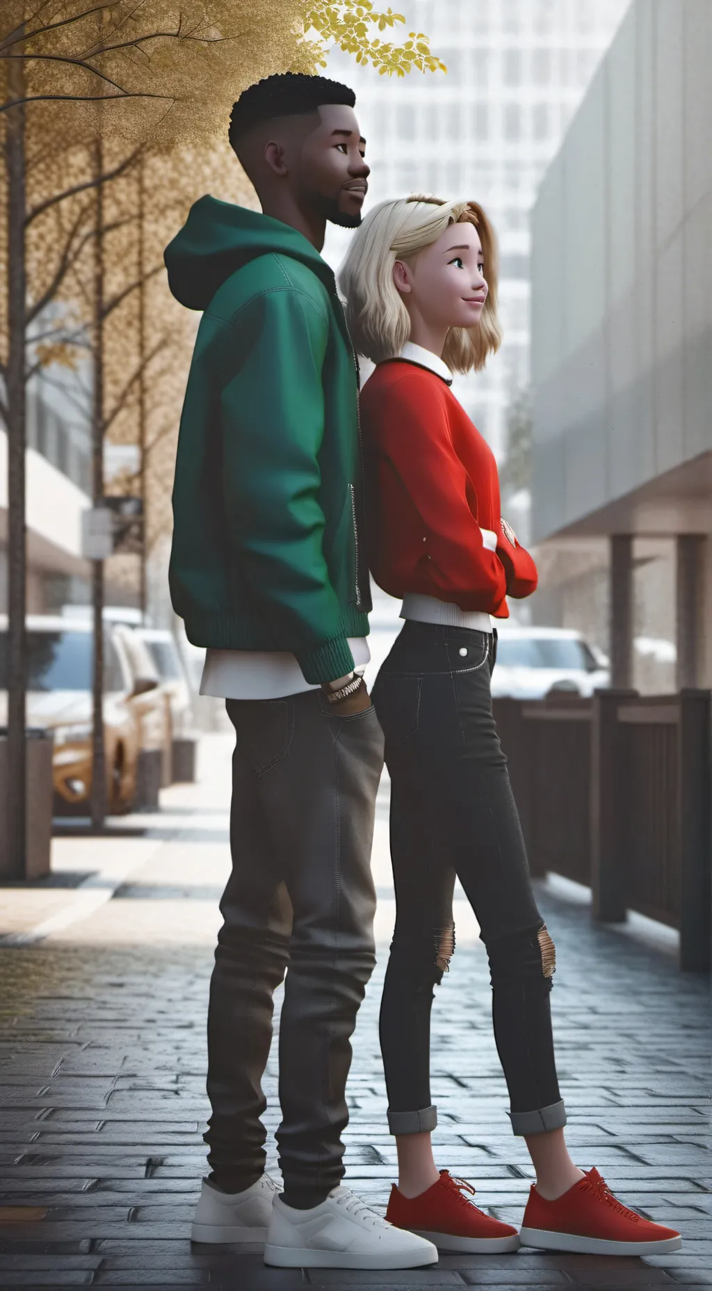 ai character: Gwen +miles background