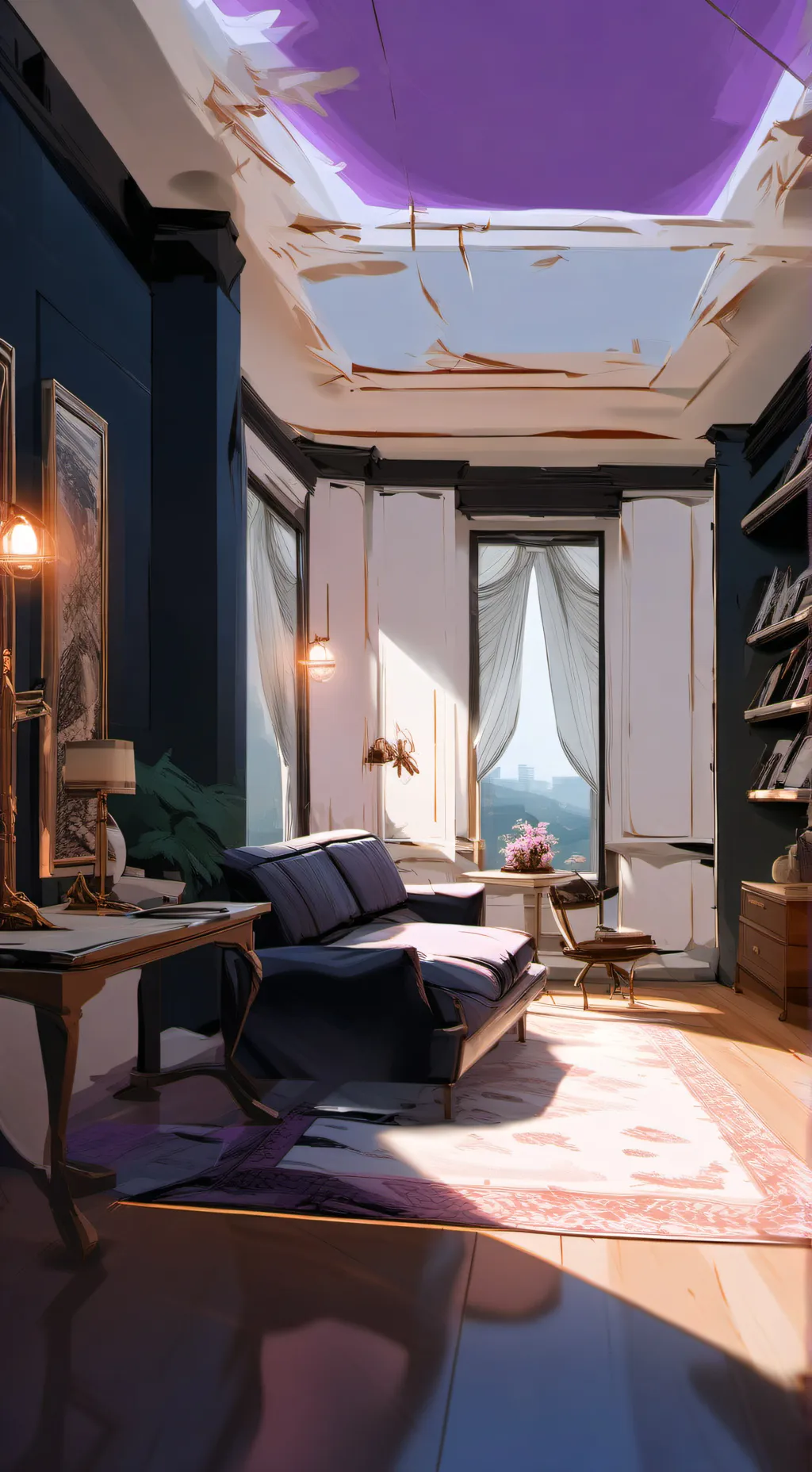 ai character: Ds sleepover background