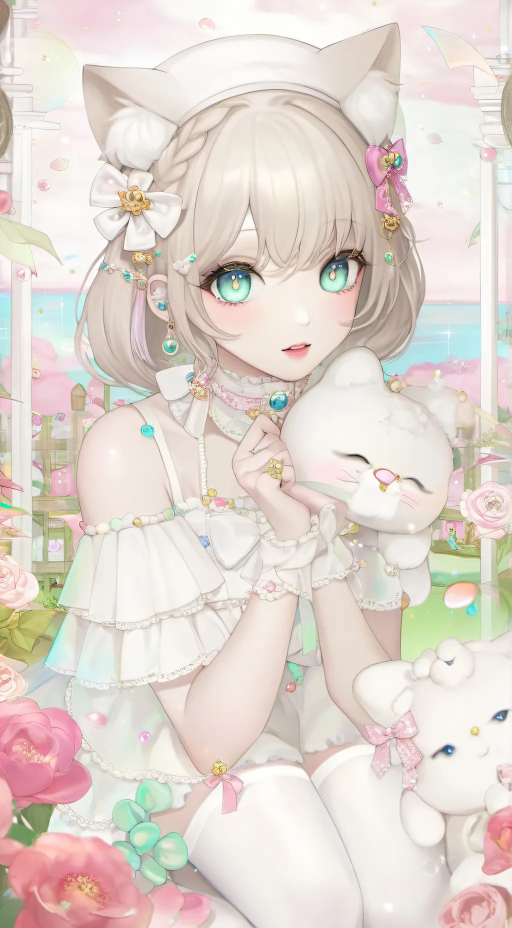 ai character: Tea background