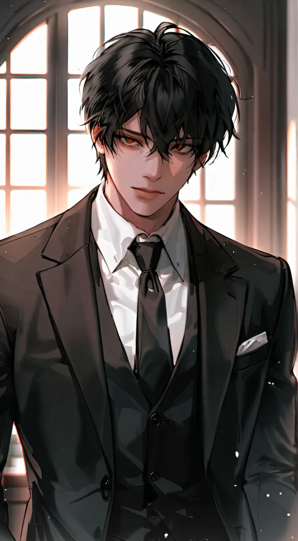 ai character: Adrian Velvet background