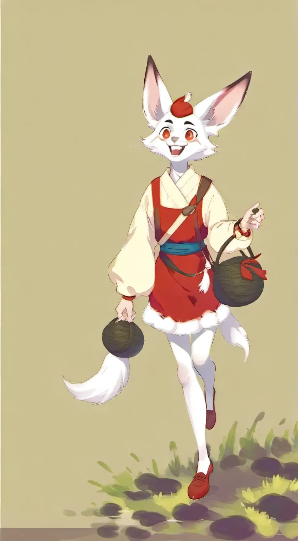 ai character: jackalope background