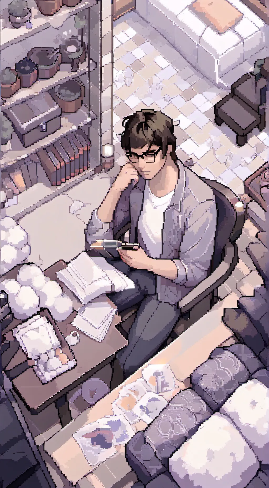 ai character: Andrew Horowitz  background
