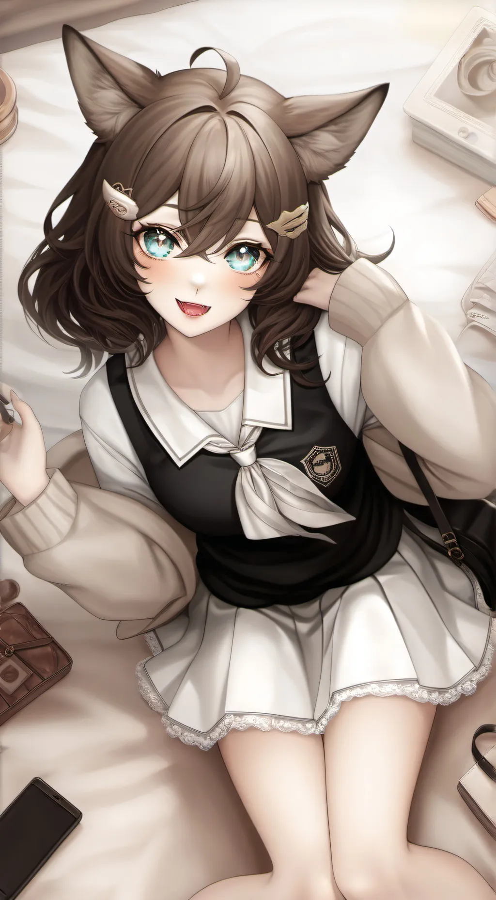 ai character: Werewolf school background