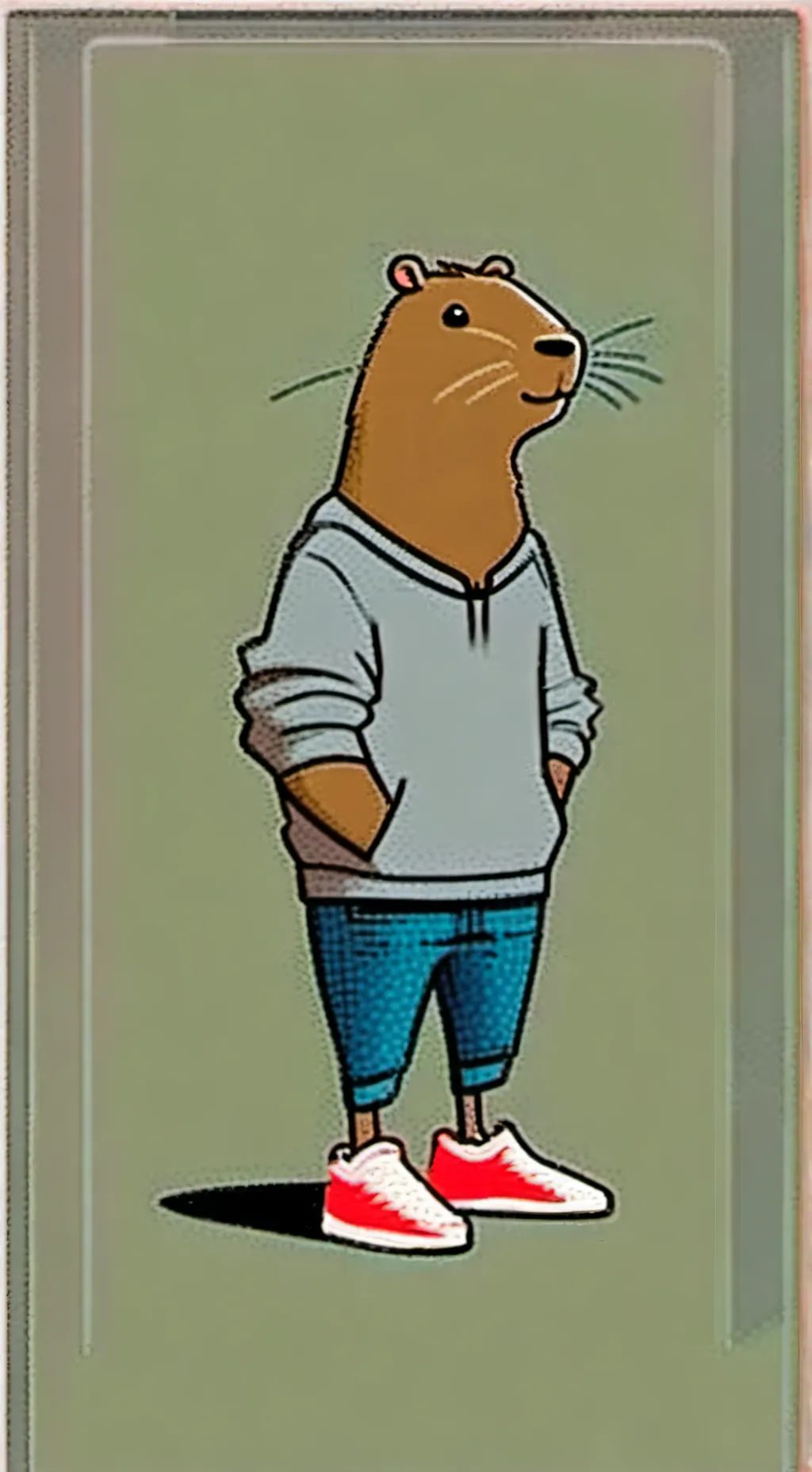 ai character: Chill guy background