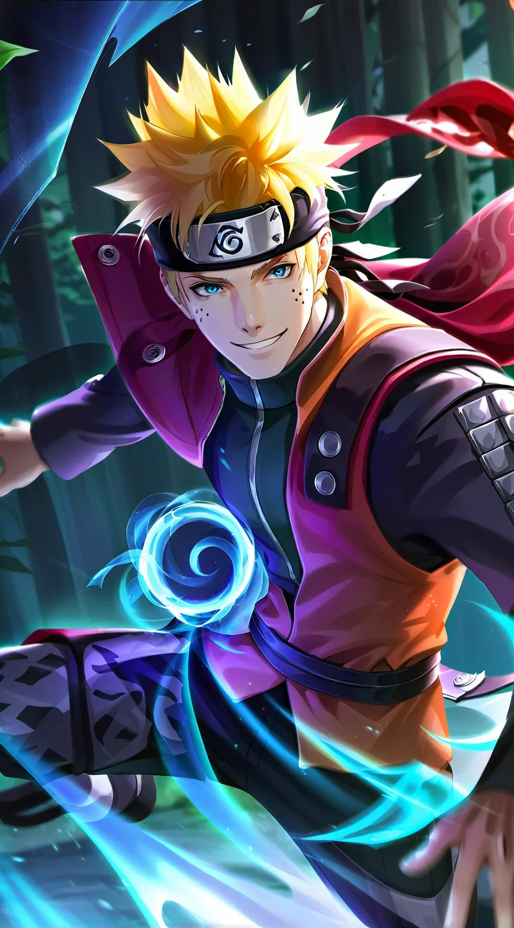 ai character: Naruto Uzumaki background