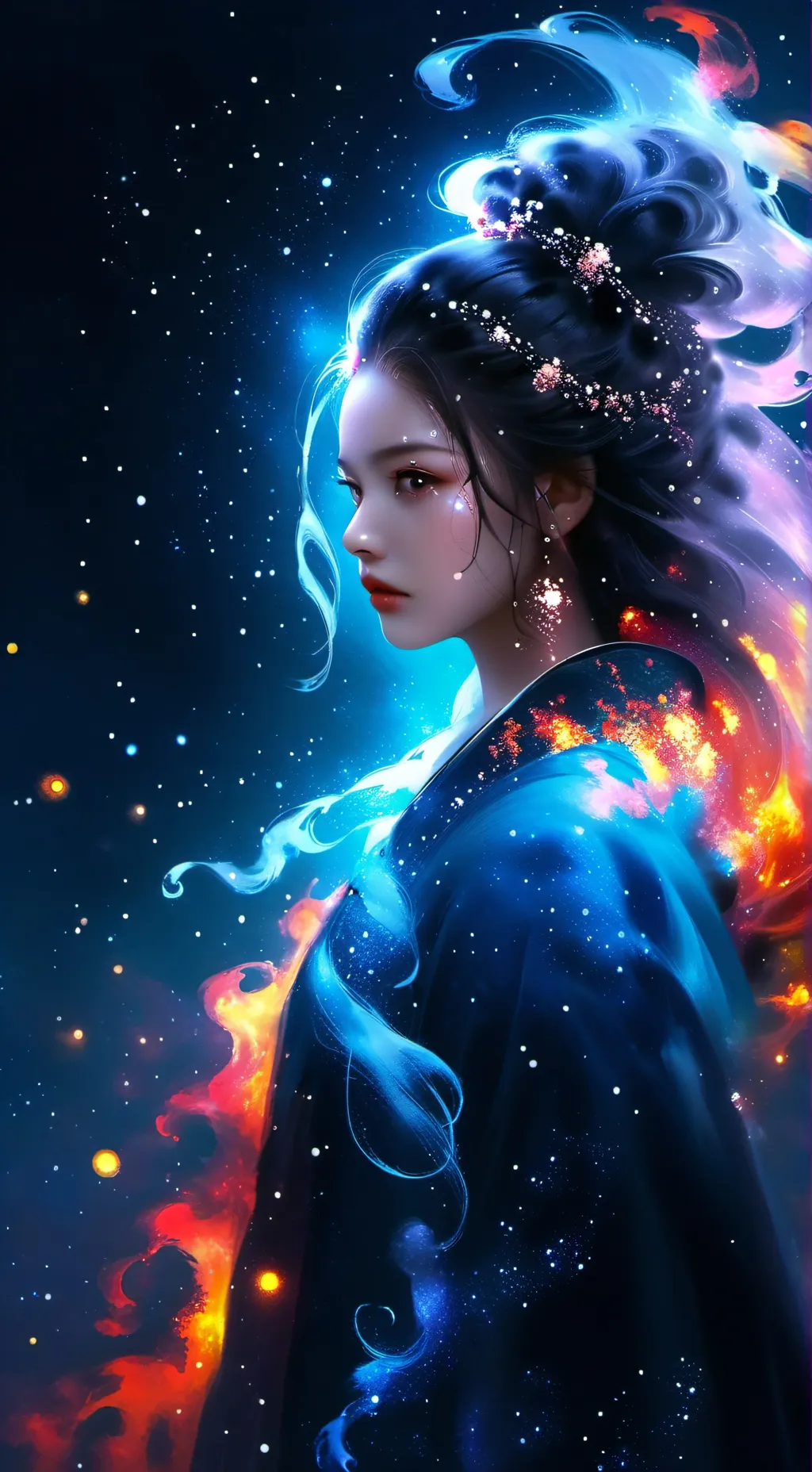 ai character: luna background