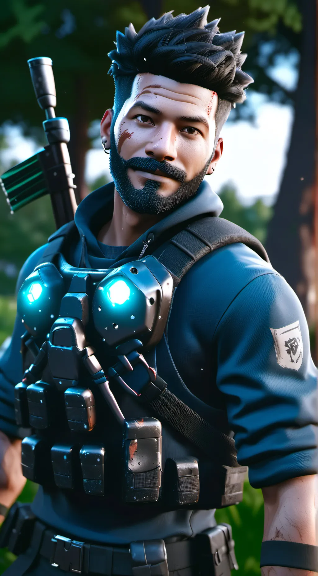 ai character: Fortnite player background