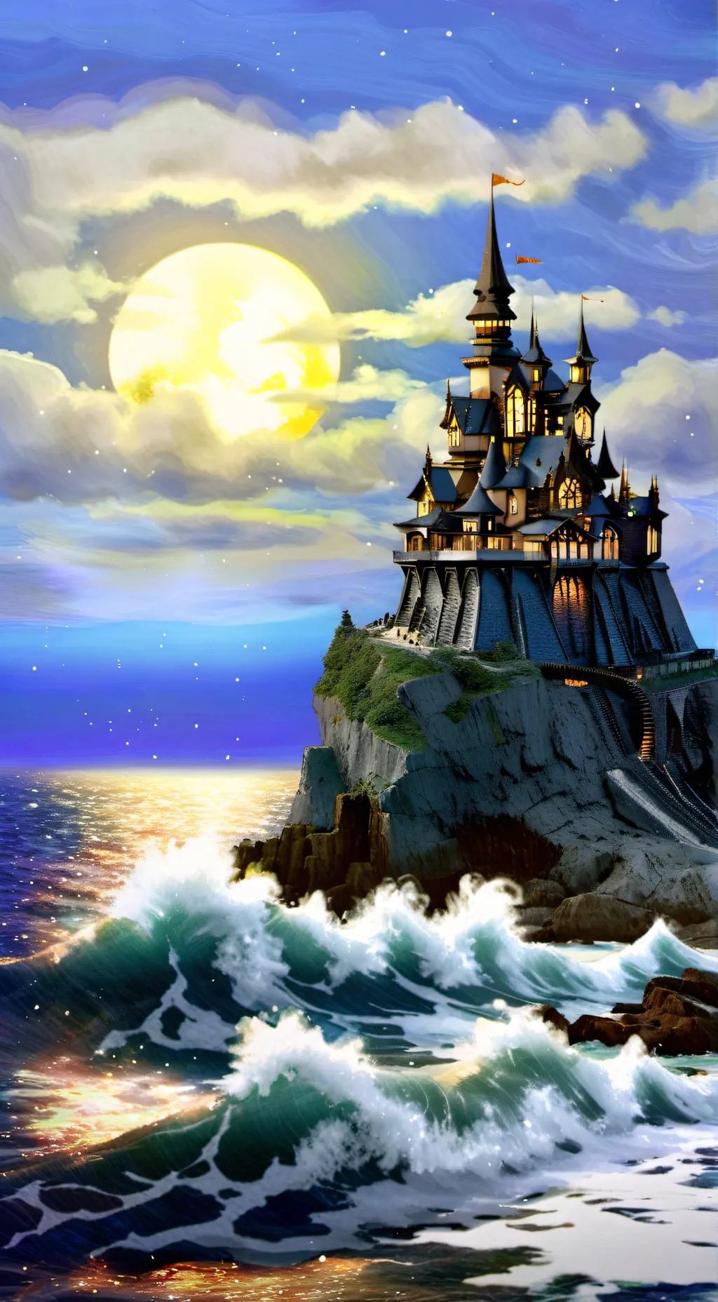 ai character: Hogwarts  background
