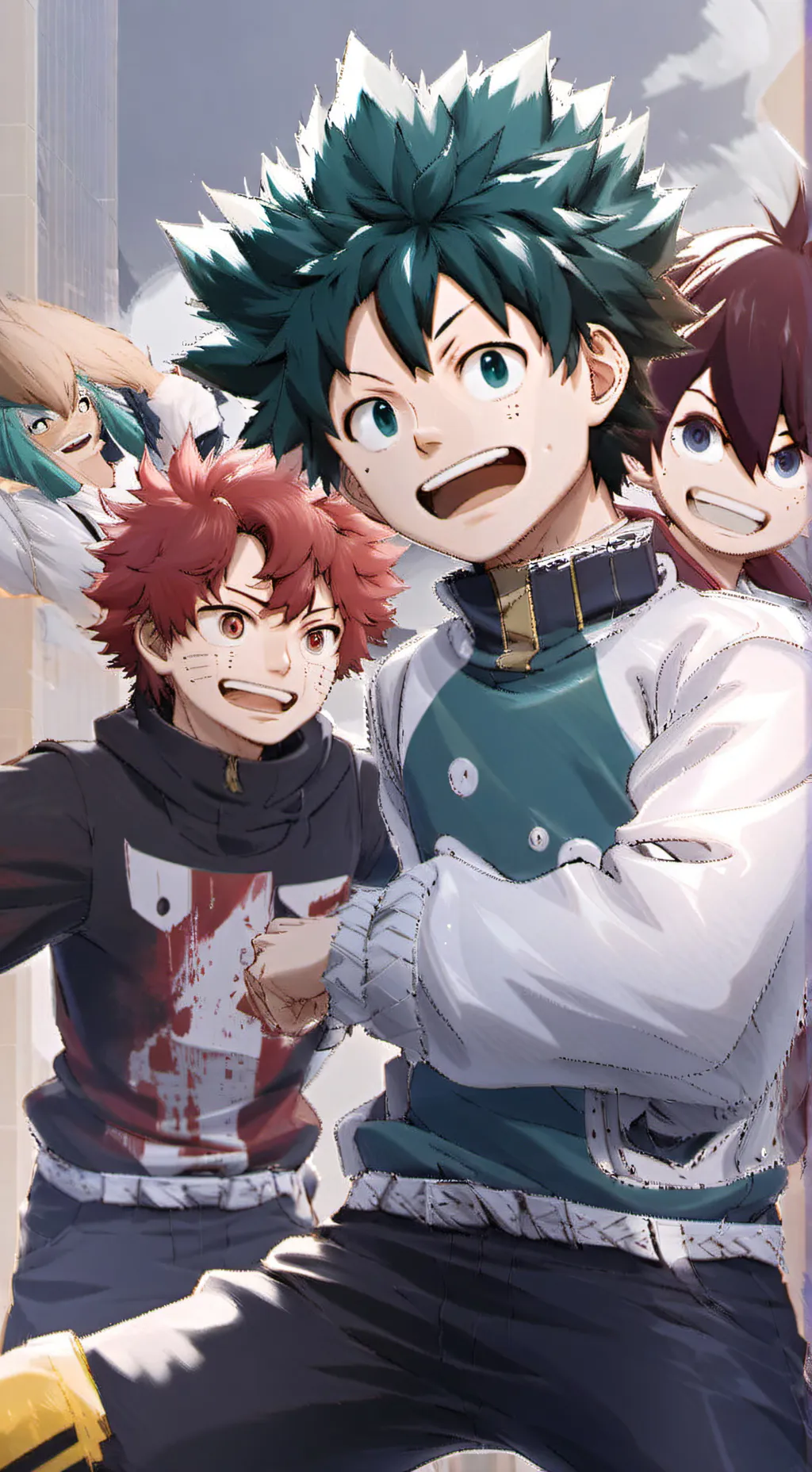 ai character: shoto deku y Kacha background