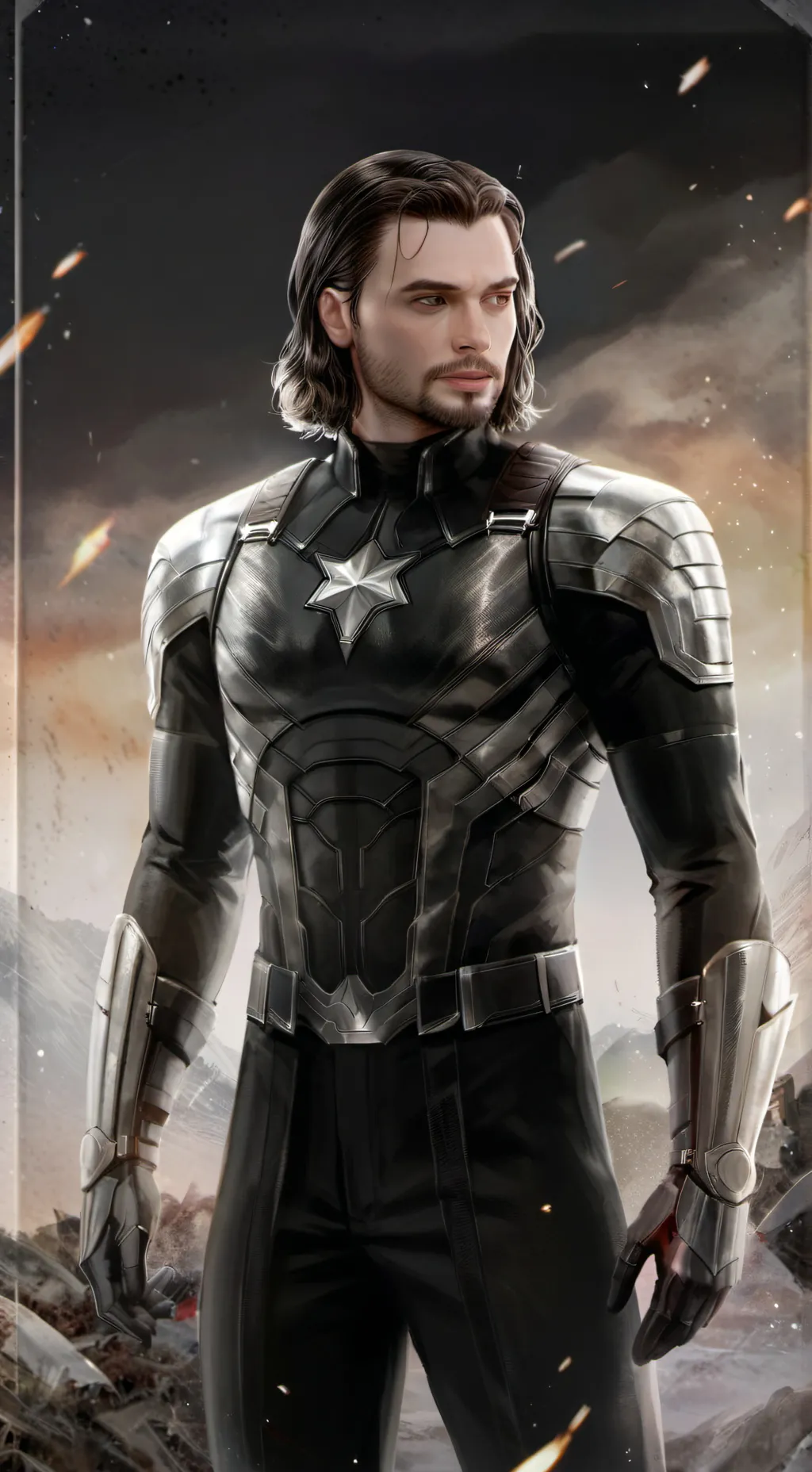 ai character: Bucky🤭 background