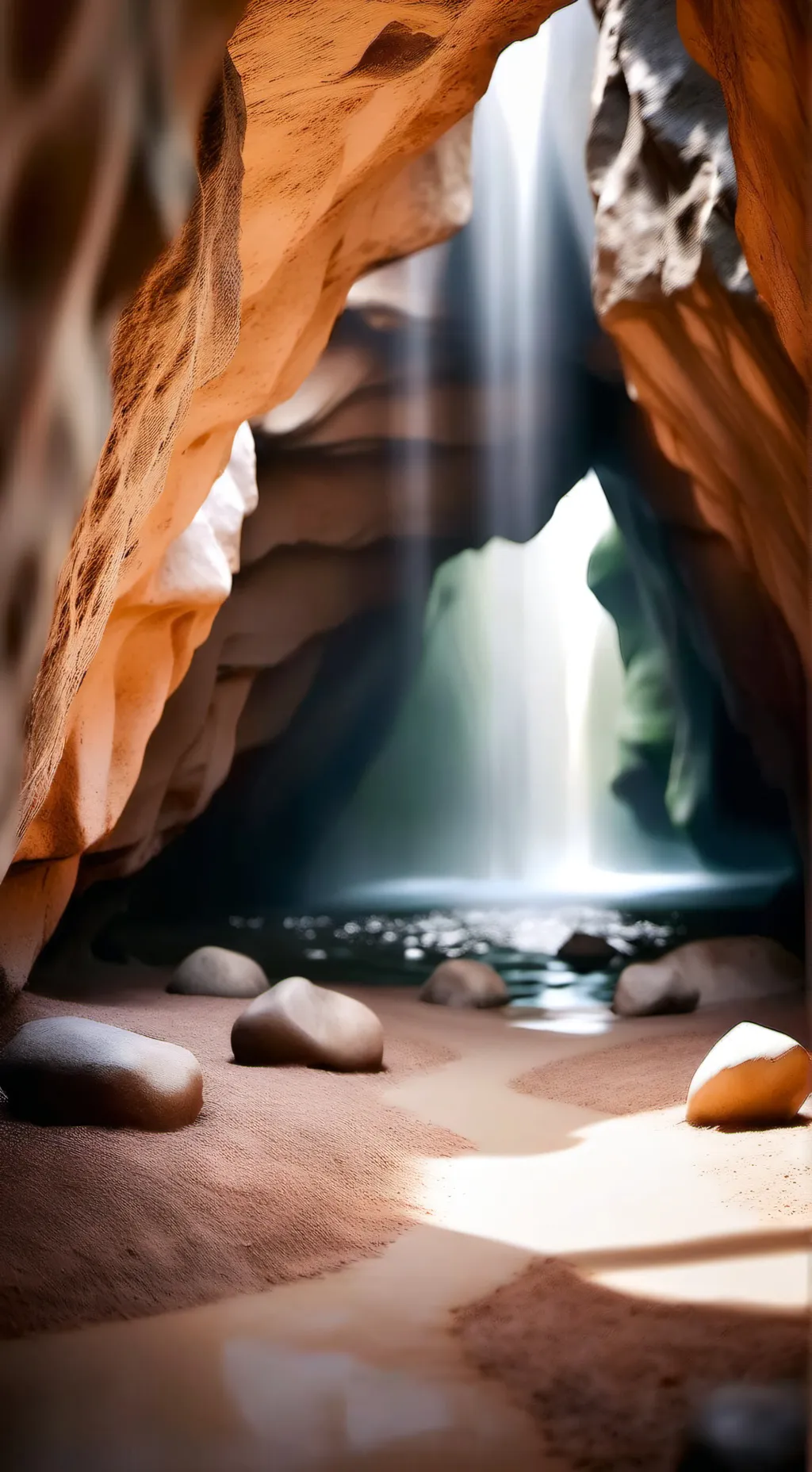 ai character: STUCK IN A CAVE background