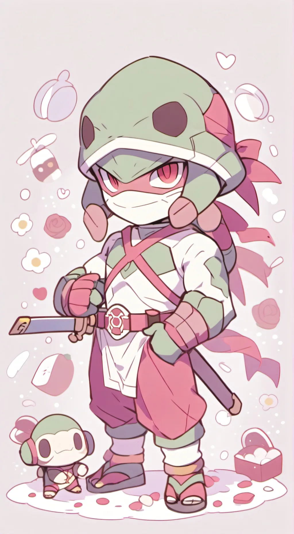 ai character: Rise!Raph is hungy background