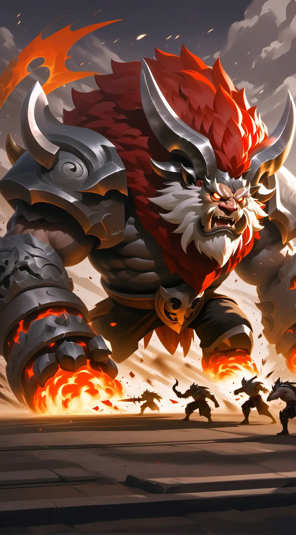 ai character: Drake the Flameheart background