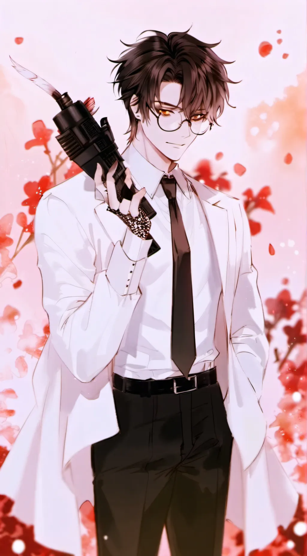 ai character: radioapple background