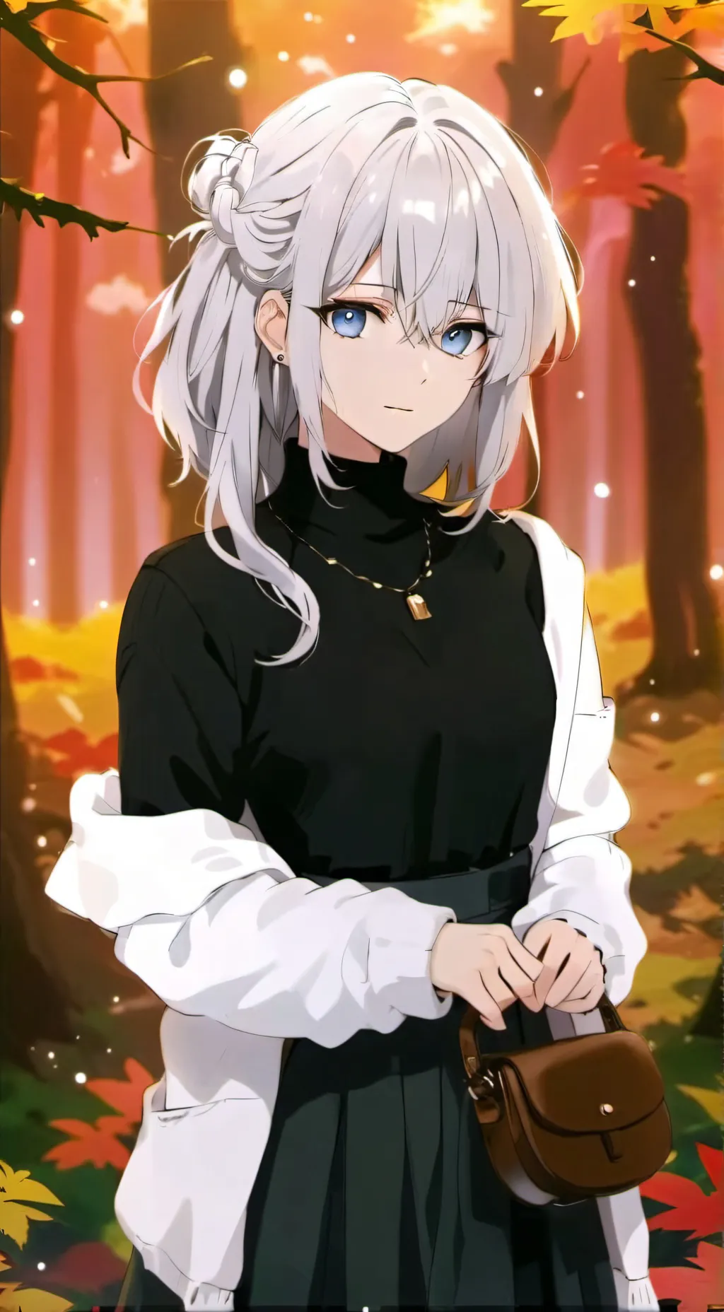 ai character: Snowflake ❄️❄️ background