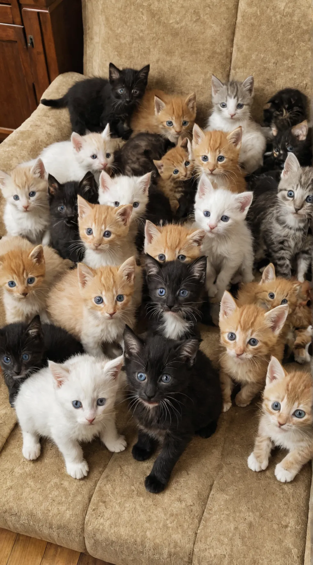 ai character: 10 Kittens!  background