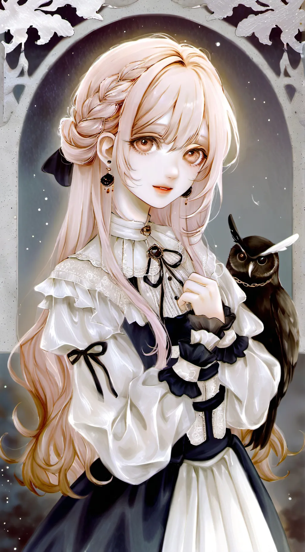 ai character: highschool prom background