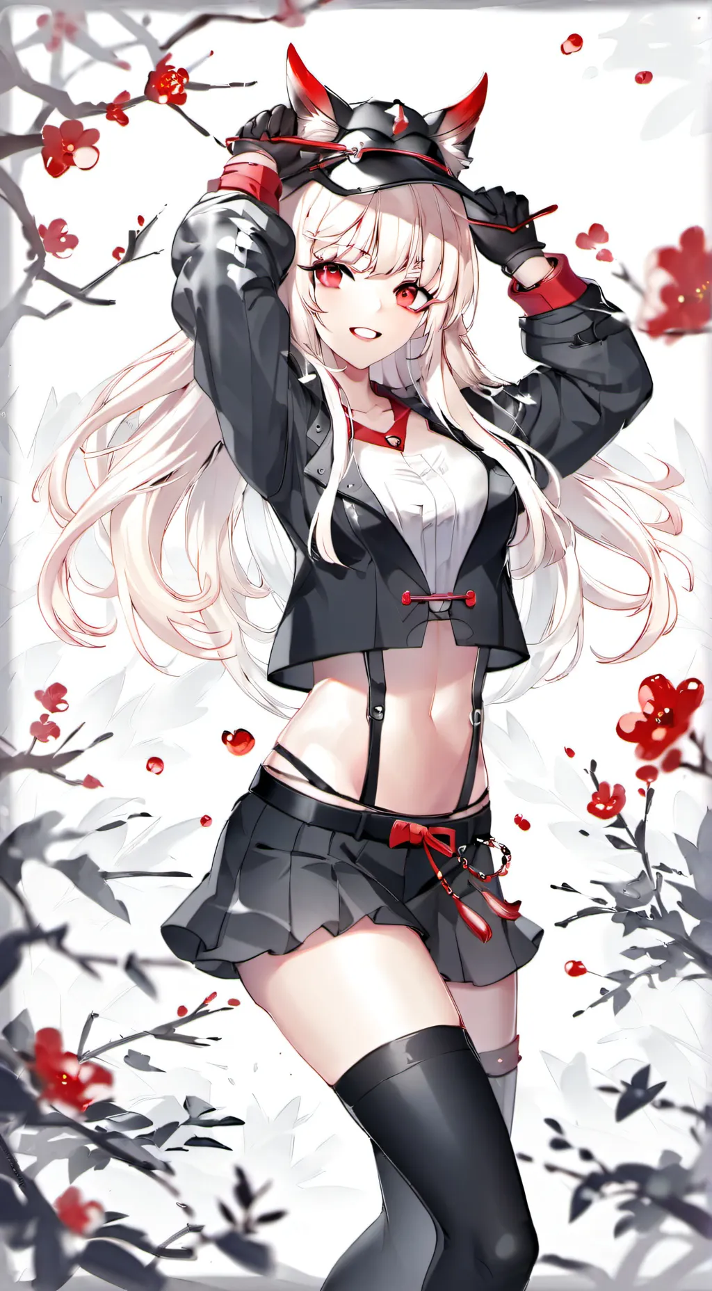 ai character: rose background