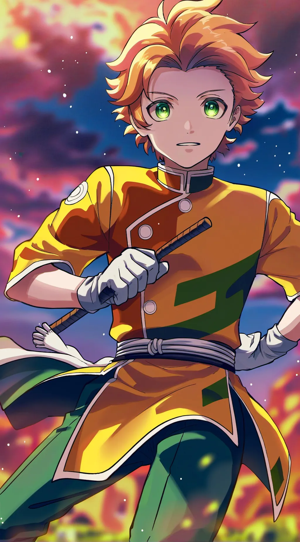 ai character: zenitsu  background