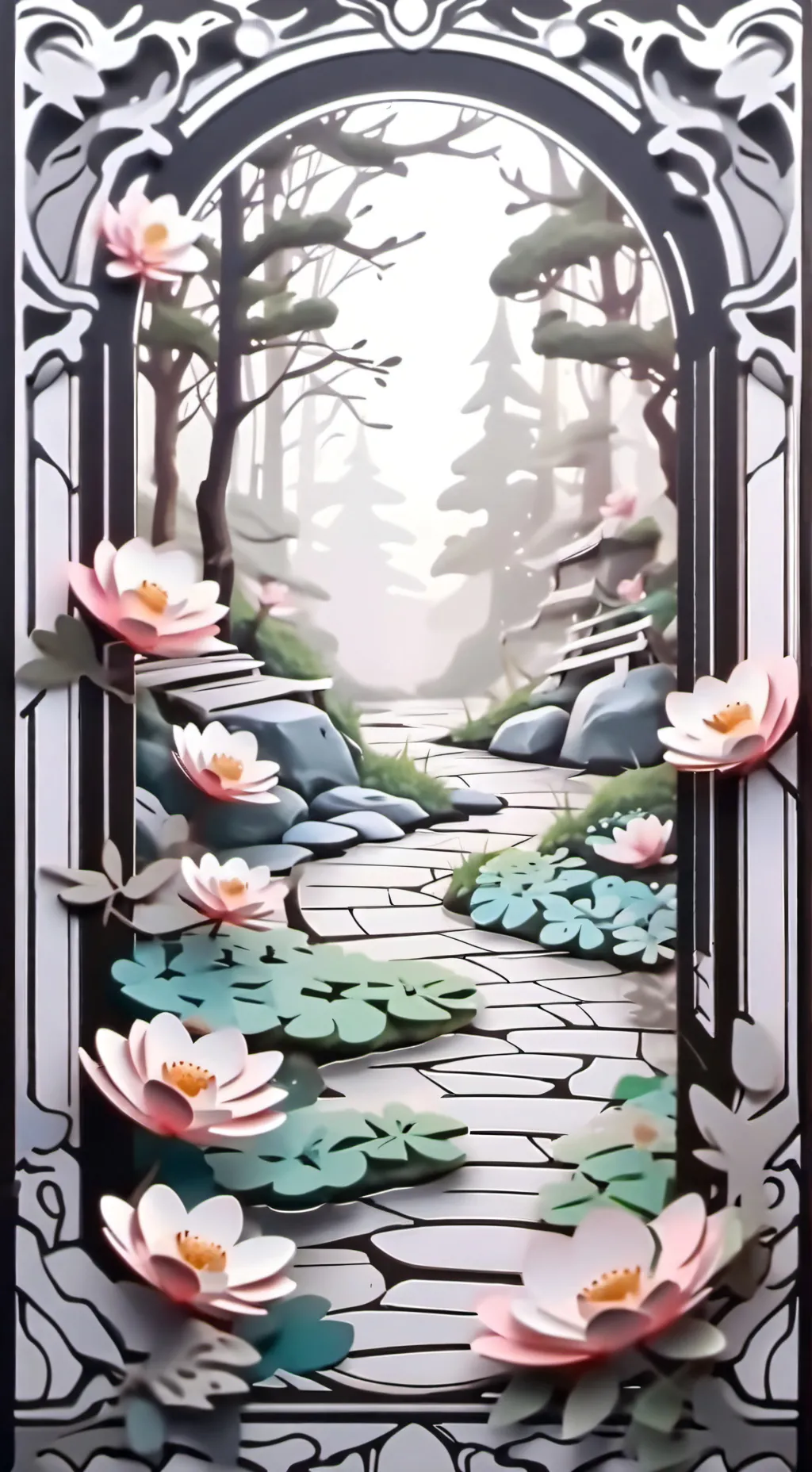 ai character: Jaspers Garden! 🍎🌳 background