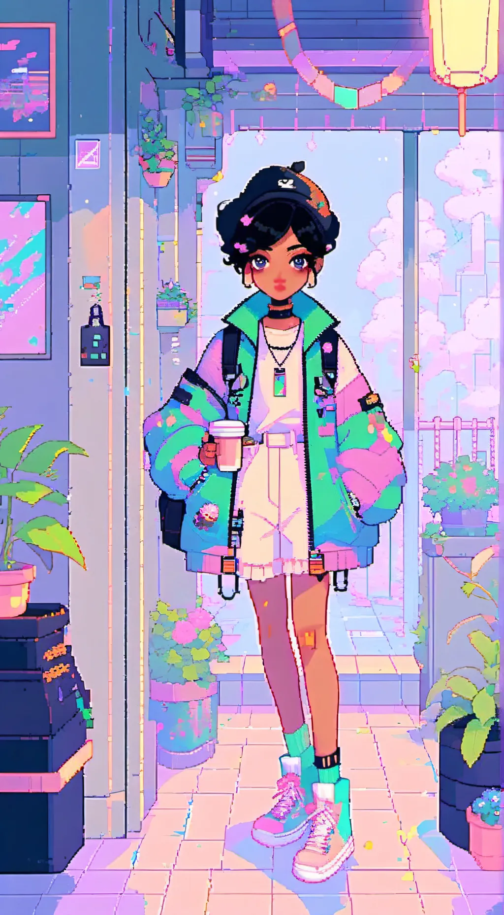 ai character: RACHELLE  background